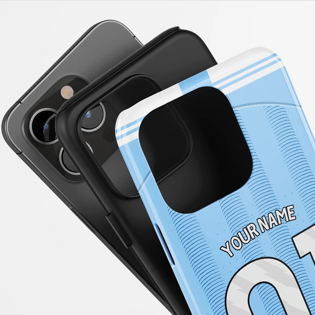 Manchester City Home Custom Jersey Phone Case Football Soccer Sport