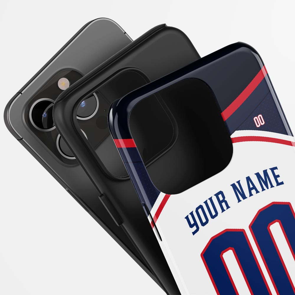 Colombus Blue Jackets Away Custom Jersey Phone Case Ice Hockey Sport