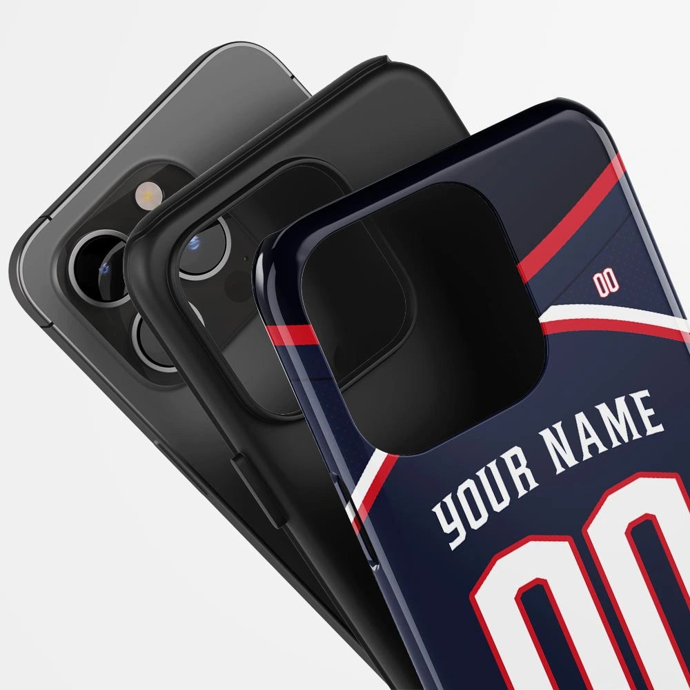 Colombus Blue Jackets Home Custom Jersey Phone Case Ice Hockey Sport